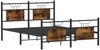 vidaXL Bettgestell ohne Matratze Räuchereiche 140x200 cm Holzwerkstoff 4106762 Bild 5