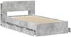 vidaXL Bettgestell mit Stauraum Betongrau 80 x 200 cm Holzwerkstoff 3433913 Bild 4