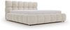 GRAINGOLD Modo Polsterbett 160x200, Doppelbett mit Kopfteil, groß Stauraum, Velour-Stoff, Beige Bild 2