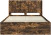 vidaXL Bettgestell mit Stauraum und Kopfteil 2 Stk. Holzwerkstoff 3413849 Bild 5