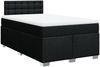 vidaXL Boxspringbett mit Matratze Schwarz 120x190 cm Stoff 3288143 Bild 3