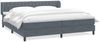 vidaXL Boxspringbett mit Matratzen Dunkelgrau 180x210 cm Samt 3317788 Bild 2