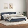 vidaXL Boxspringbett mit Matratzen Dunkelgrau 180x210 cm Samt 3317788 Bild 1
