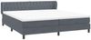 vidaXL Boxspringbett mit Matratzen Dunkelgrau 180x210 cm Samt 3317788 Bild 4