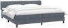 vidaXL Boxspringbett mit Matratzen Dunkelgrau 180x210 cm Samt 3317788 Bild 3