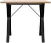 vidaXL Esstisch Y-Gestell 90x90x75,5 Massivholz Kiefer und Stahl 3282784 Bild 4