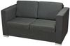 vidaXL 2-Sitzer Sofa Stoff Dunkelgrau [243583] Bild 3