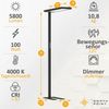 Northpoint LED Stehlampe Bürolampe 100W Bewegungsmelder Tageslichtweiß dimmbar Timer Bild 3