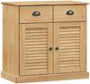 vidaXL Sideboard mit Schubladen VIGO 78x40x75 cm Massivholz Kiefer 353202 Bild 2