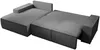 Vente-unique - AMELIA Sofa SamtStoff Grau - B 167 cm x H 85 cm x L 297 cm Bild 5