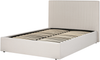 Bett mit Stauraum VION 140 x 200 cm Stoff Beige Bild 5