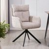 HOME DELUXE Esszimmerstuhl ALUNA mit Armlehne (6 St), 360° Drehfunktion, Armlehnen Stuhl, Polsterstuhl Bild 2