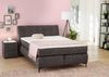 Boxspringbett 140x200cm Bonell-Federkernmatratze H2 Topper Mikrofaser Dunkelgrau Bild 2