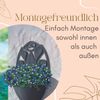 GarPet Blumentopf 4x Blumentopf Wand Blumen Topf Pflanzen Halterung 32 Anthrazit Rattan Bild 5