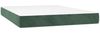 vidaXL Boxspringbett mit Matratze Dunkelgrün 140x190 cm Samt 3144330 Bild 5