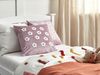 Kissen 2er Set Blumenmuster ECHINACEA Samtstoff 45 x 45 cm Violett Bild 3