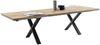 Kulissen-Esstisch >BROOKLYN< in Wildeiche geölt / Metall - 300x73x100 (BxHxT) Bild 4