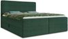 Boxspringbett Mollo mit 2 Bettkästen, Doppelbett mit Bonell-Matratze und Topper, Polsterbett in weichem Cordstoff, Bett, Bettgestell für Schlafzimmer (Grün (Tilia 39), 180 x 200 cm) Bild 2