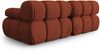 Micadoni Modulares Sofa Bellis 2-Sitzer 3D-Stoff Sonic Ziegel Bild 4