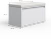 Schuhbank Iker Weiß 80 x 45 cm Vicco Bild 3