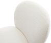 Esszimmerstuhl Nube-Flex Bouclé Soft Beige 4-Fuß konisch Edelstahl Taschenfederkern Bild 4