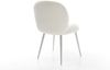 Esszimmerstuhl Nube-Flex Bouclé Soft Beige 4-Fuß konisch Edelstahl Taschenfederkern Bild 5