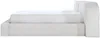 Vente-unique - LIRABA Bett SamtStoff Beige - B 253 cm x H 90 cm x L 246 cm Bild 5