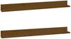 vidaXL Wandregale 2 Stk. Honigbraun 110x11x9 cm Massivholz Kiefer 823612 Bild 2