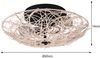 LED Deckenleuchte Rattan Geflecht Natur im Boho Stil, Ø 40cm Bild 4