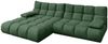 KAWOLA Sofa VIVIEN Ecksofa Velvet smaragd Longchair links 85 x 178 x 290 cm Bild 3