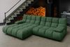 KAWOLA Sofa VIVIEN Ecksofa Velvet smaragd Longchair links 85 x 178 x 290 cm Bild 4