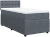 vidaXL Boxspringbett mit Matratze Dunkelgrau 80x200 cm Samt 3287603 Bild 2