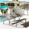 KOMFOTTEU Gartentisch, Picknicktisch Set, für 6-8 Personen Bild 4