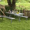 KOMFOTTEU Gartentisch, Picknicktisch Set, für 6-8 Personen Bild 2
