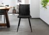 Stuhl Echtleder 45x62x88 schwarz IRON LABEL #25 Bild 3