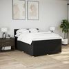 vidaXL Boxspringbett mit Matratze Schwarz 160x200 cm Stoff 3289047 Bild 4