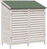 vidaXL Garten Shed Weiß 106 x 56 x 113,5 cm Massivholz aus Fichte 42033457 Bild 2