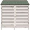 vidaXL Garten Shed Weiß 106 x 56 x 113,5 cm Massivholz aus Fichte 42033457 Bild 5