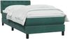 vidaXL Boxspringbett mit Matratze Dunkelgrün 80x220 cm Samt 3318474 Bild 3