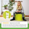 Green Bean® Sitzsack-Hocker 45x25cm mit EPS-Perlen Füllung - Sitz-Pouf für Sitzsäcke - Sitzhocker für Kinder und Erwachsene - Hellgrün Bild 3