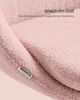 SONGMICS Homeoffice-Stuhl, Schminkstuhl aus Fleece, Schreibtischstuhl, Schaumstoffpolsterung, höhenverstellbar Bild 4