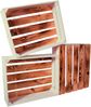 CHICCIE 4 Set Holzkiste Grete 50x40x15cm - Geflammt Weiß Obstkiste Dekokiste Weinkiste Bild 4