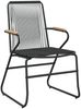 vidaXL Gartenstühle 2 Stk. Schwarz 58x59x85,5 cm PVC Rattan 312173 Bild 3