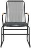 vidaXL Gartenstühle 2 Stk. Schwarz 58x59x85,5 cm PVC Rattan 312173 Bild 4