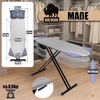 BigDean Bügelbrett XXL (120x45 cm Bügelfläche) inkl. ausklappbarer Schulterpassform - Stabiler Bügeltisch für Dampfbügelstationen und Bügeleisen - Ironing Board - höhenverstellbar Bild 3