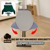 BigDean Bügelbrett XXL (120x45 cm Bügelfläche) inkl. ausklappbarer Schulterpassform - Stabiler Bügeltisch für Dampfbügelstationen und Bügeleisen - Ironing Board - höhenverstellbar Bild 2