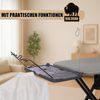 BigDean Bügelbrett XXL (120x45 cm Bügelfläche) inkl. ausklappbarer Schulterpassform - Stabiler Bügeltisch für Dampfbügelstationen und Bügeleisen - Ironing Board - höhenverstellbar Bild 5