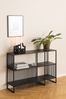 Regal >Strington< in schwarz, MDF & Melamin - 120x83x35cm (BxHxT) Bild 2