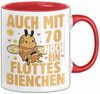Trendation Tasse 70. Geburtstag Tasse Geschenk Frauen Mutter Lustig Auch mit 70 Noch Bild 1
