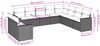 vidaXL 10-tlg. Garten-Sofagarnitur mit Kissen Braun Poly Rattan 3251510 Bild 3